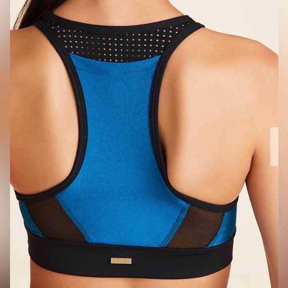 Bundle of 2 NWOT Sports Bras: Alala Artemis Teal & Ghost Flower Navy/Black, S - Picture 3 of 10